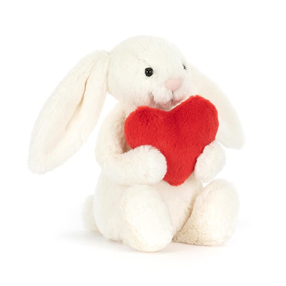 Jellycat Bashful Red Love Heart Bunny Large Soft Toy (BB3LOVEN)